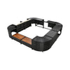 Quadrilateral Spa Surround Rattan Sectional Sofa