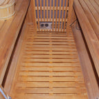 The Ignite Large Premium American White Oak Outdoor Wooden Barrel Sauna With 4.5KW Sauna Heater