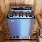 The Ignite Large Premium American White Oak Outdoor Wooden Barrel Sauna With 4.5KW Sauna Heater