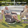 Luxury 10-Piece All-Weather Outdoor Patio Furniture Set With Fire Pit Table