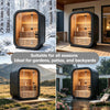The Lund Luxury 2-Person Outdoor Spruce Wood Cube Sauna Kit With 4.5KW Electric Stove