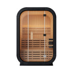 The Lund Luxury 2-Person Outdoor Spruce Wood Cube Sauna Kit With 4.5KW Electric Stove