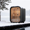The Lund Luxury 2-Person Outdoor Spruce Wood Cube Sauna Kit With 4.5KW Electric Stove