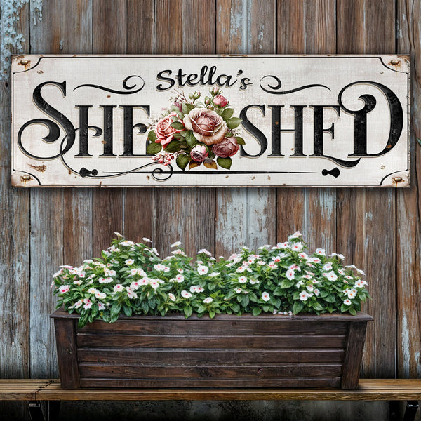 Personalized She Shed Sign