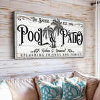 Personalized Pool & Patio Sign VI