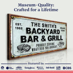 Backyard Bar & Grill Sign XXIV