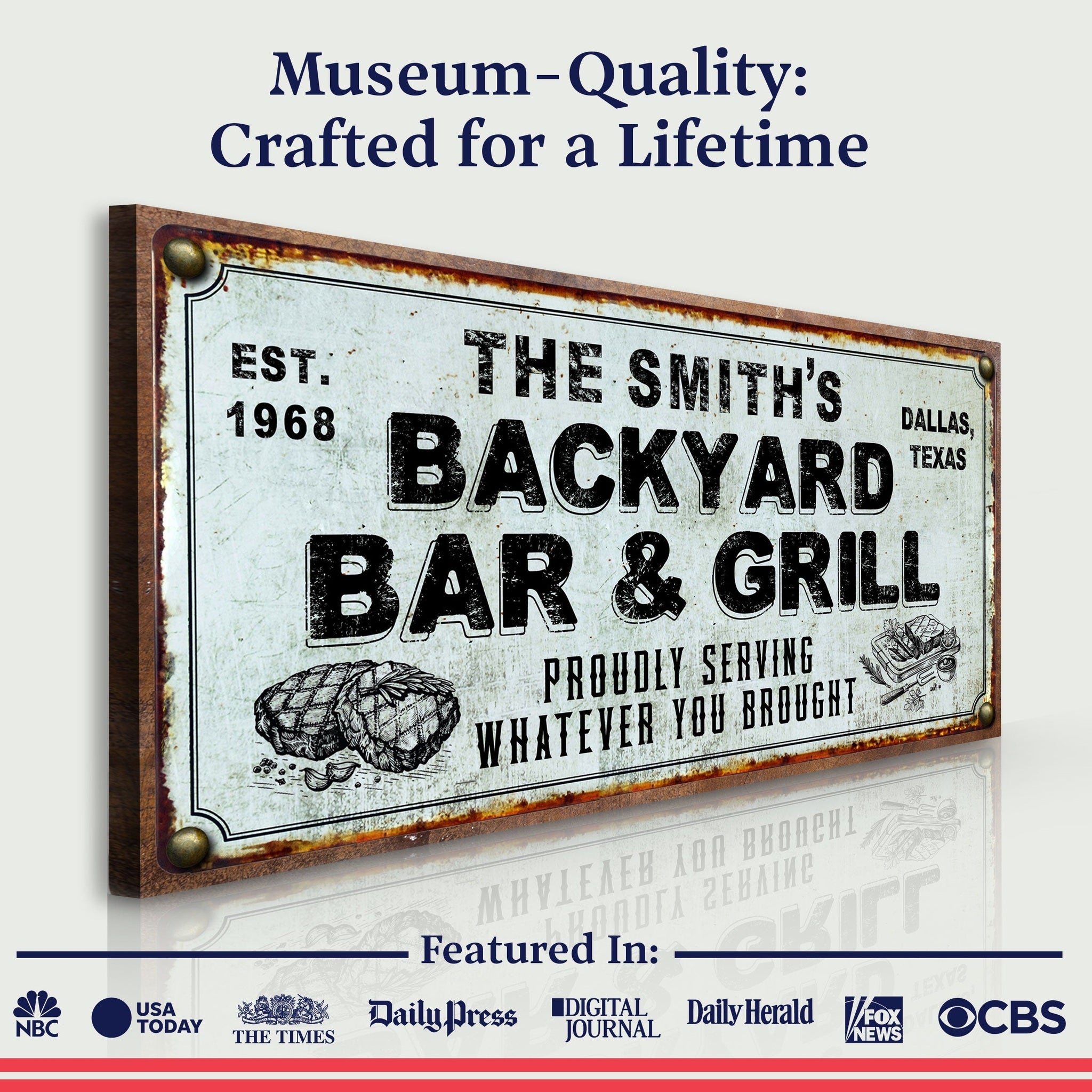 Backyard Bar & Grill Sign XXIV