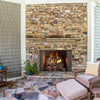 Cottagewood 42-Inch Gray Refractory Outdoor Wood-Burning Fireplace Insert  [ODCTGWD-42/H]