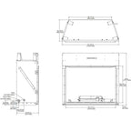 Courtyard 55K BTU 36-Inch Traditional Outdoor Natural Gas Fireplace (No Refractory) [ODCOUG-36NR]