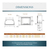 Courtyard 55K BTU 42-Inch Traditional Outdoor Gas Fireplace With Stacked Concrete Refractory