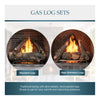 Courtyard 55K BTU 42-Inch Traditional Outdoor Gas Fireplace With Stacked Concrete Refractory