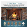 Courtyard 55K BTU 36-Inch Traditional Outdoor Natural Gas Fireplace (No Refractory) [ODCOUG-36NR]
