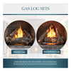 Courtyard 55K BTU 36-Inch Traditional Outdoor Natural Gas Fireplace (No Refractory) [ODCOUG-36NR]