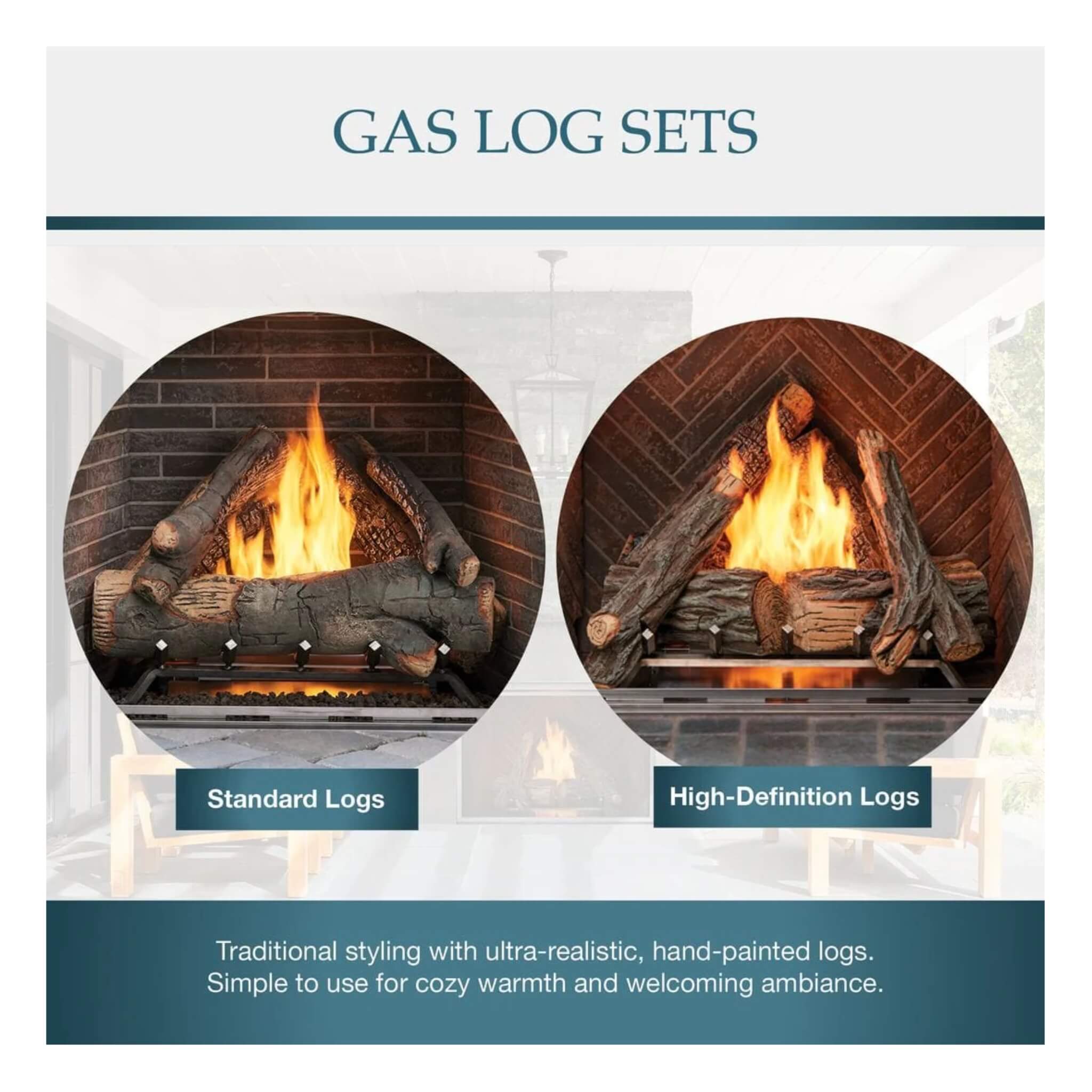 Courtyard 55K BTU 36-Inch Traditional Outdoor Natural Gas Fireplace (No Refractory) [ODCOUG-36NR]