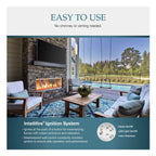 Lanai 60-Inch Single Sided Linear Outdoor Gas Fireplace Insert  [ODLANAIG-60]