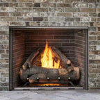 Traditional Stacked Brick Courtyard Outdoor Gas Fireplace [ODCOUG-36/42SSL]