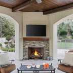 Traditional Stacked Brick Courtyard Outdoor Gas Fireplace [ODCOUG-36/42SSL]