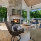 Vesper 42-Inch Traditional Concrete Refractory Outdoor Gas Fireplace Insert [VOFB42-T]