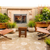 Vesper 42-Inch Traditional Concrete Refractory Outdoor Gas Fireplace Insert [VOFB42-T]