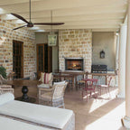 Vesper 42-Inch Traditional Concrete Refractory Outdoor Gas Fireplace Insert [VOFB42-T]