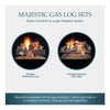 Villawood 42-Inch Traditional Refractory Outdoor Wood Burning Fireplace [ODVILLA-42T-B]