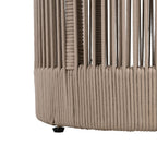 Modern Rustic Coffee Table & Side Table with Woven Rope Design