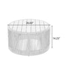 Modern Rustic Coffee Table & Side Table with Woven Rope Design