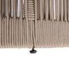 Modern Rustic Coffee Table & Side Table with Woven Rope Design