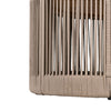 Modern Rustic Coffee Table & Side Table with Woven Rope Design