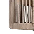 Modern Rustic Coffee Table & Side Table with Woven Rope Design