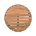 Modern Rustic Coffee Table & Side Table with Woven Rope Design