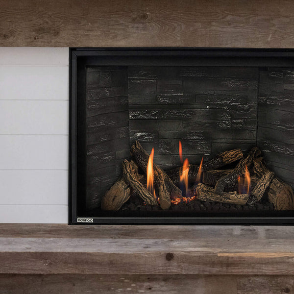 DelRay Square Full Load Direct Vent Natural Gas Fireplace Insert with Battery Backup [DRSQ34/38/42NI-2]