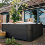 Oslo Supreme 6-Person 120 Jets Square Spa W/ LED Lights & Integrated App Control [F-OS063W]