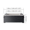Oslo Supreme 6-Person 120 Jets Square Spa W/ LED Lights & Integrated App Control [F-OS063W]