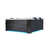 Oslo Supreme 6-Person 120 Jets Square Spa W/ LED Lights & Integrated App Control [F-OS063W]