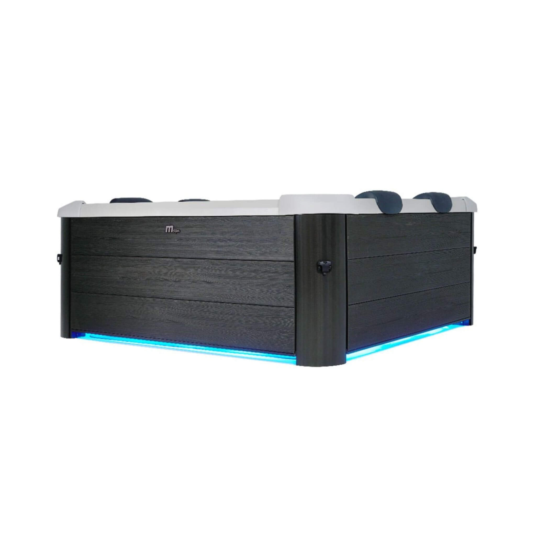 Oslo Supreme 6-Person 120 Jets Square Spa W/ LED Lights & Integrated App Control [F-OS063W]