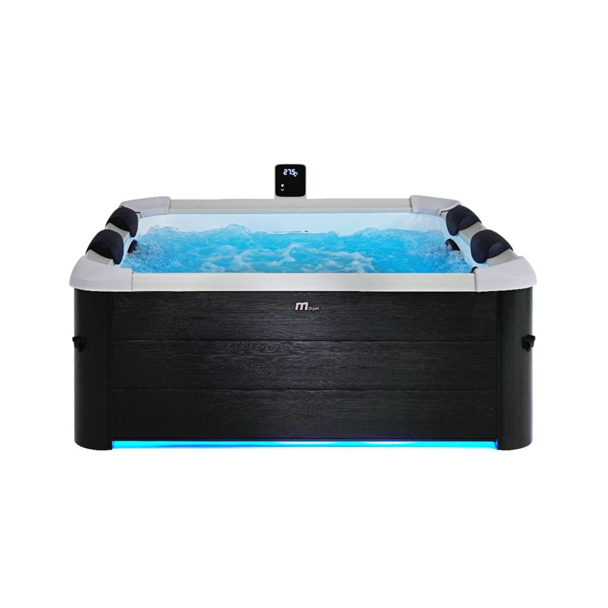 Oslo Supreme 6-Person 120 Jets Square Spa W/ LED Lights & Integrated App Control [F-OS063W]