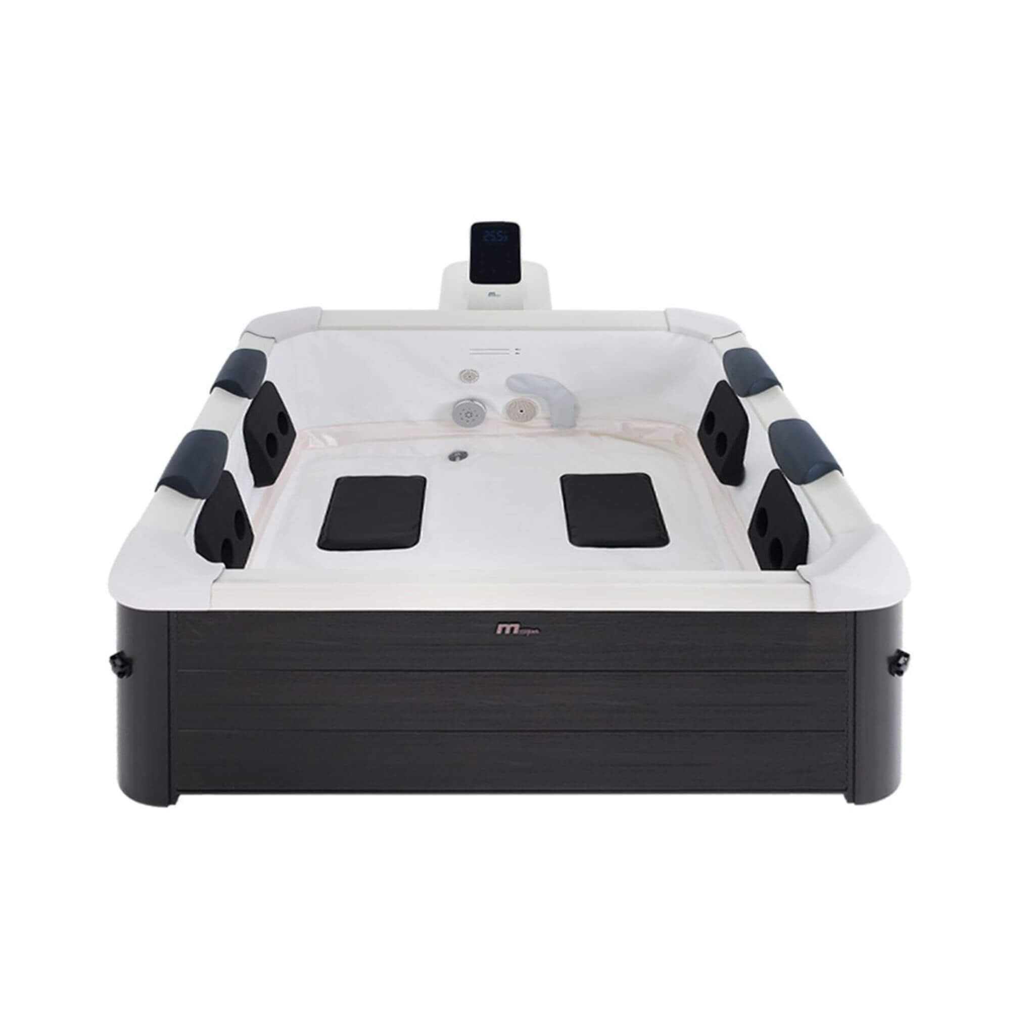 Oslo Supreme 6-Person 120 Jets Square Spa W/ LED Lights & Integrated App Control [F-OS063W]