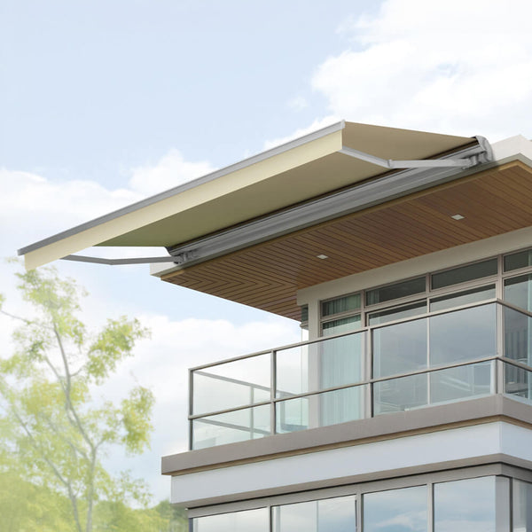 Premium Outdoor Semi-Cassette Retractable Sun Shade Awning [Made-To-Order]