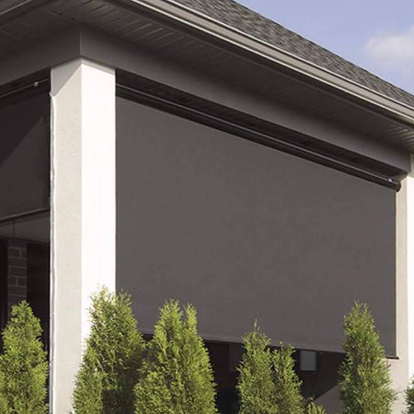 Multishade Premium Aluminum Retractable Outdoor Shade With PVC Covered Polyester Fabric [Made-To-Order]
