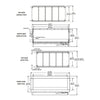 Napoleon Galaxy 48 50-Inch Outdoor Linear See-Thru Electronic Start Natural Gas Fireplace [GSS48STE] (SAK67432)