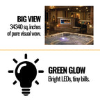Napoleon Galaxy 48 50-Inch Outdoor Linear See-Thru Electronic Start Natural Gas Fireplace [GSS48STE] (SAK67432)