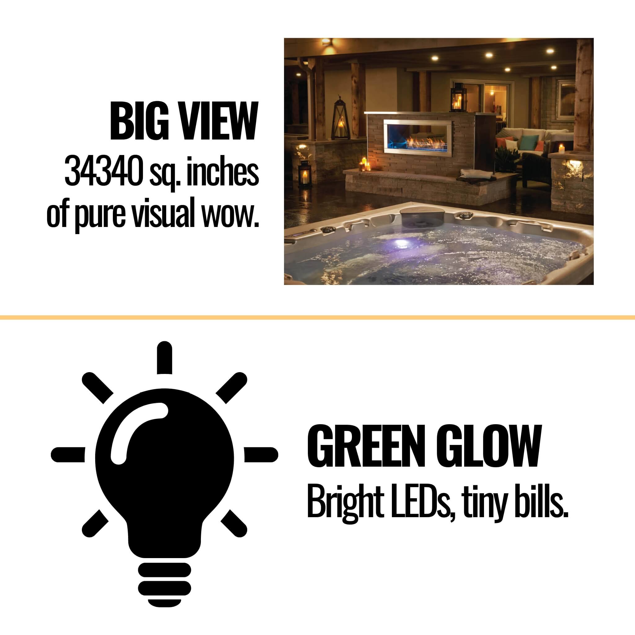 Napoleon Galaxy 48 50-Inch Outdoor Linear See-Thru Electronic Start Natural Gas Fireplace [GSS48STE] (SAK67432)