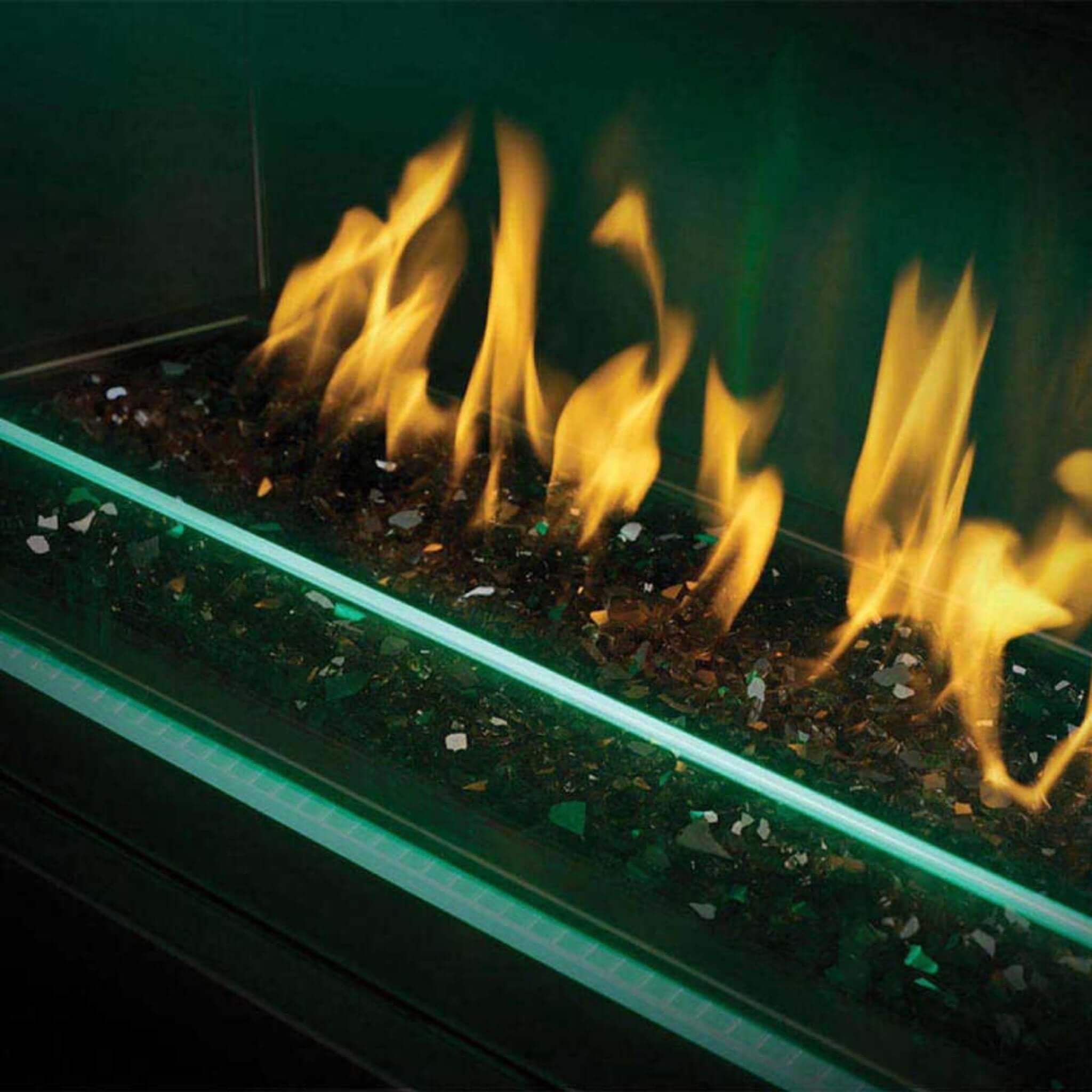 Galaxy 48-Inch Outdoor Linear Single-Sided Electronic Start Natural Gas Fireplace [GSS48E]