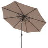 10 Feet Outdoor Patio Umbrella with Tilt Adjustment and Crank - available in 7 colors