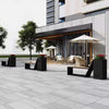 4FT Outdoor Commercial All-Weather Metal Bench With Planter Box