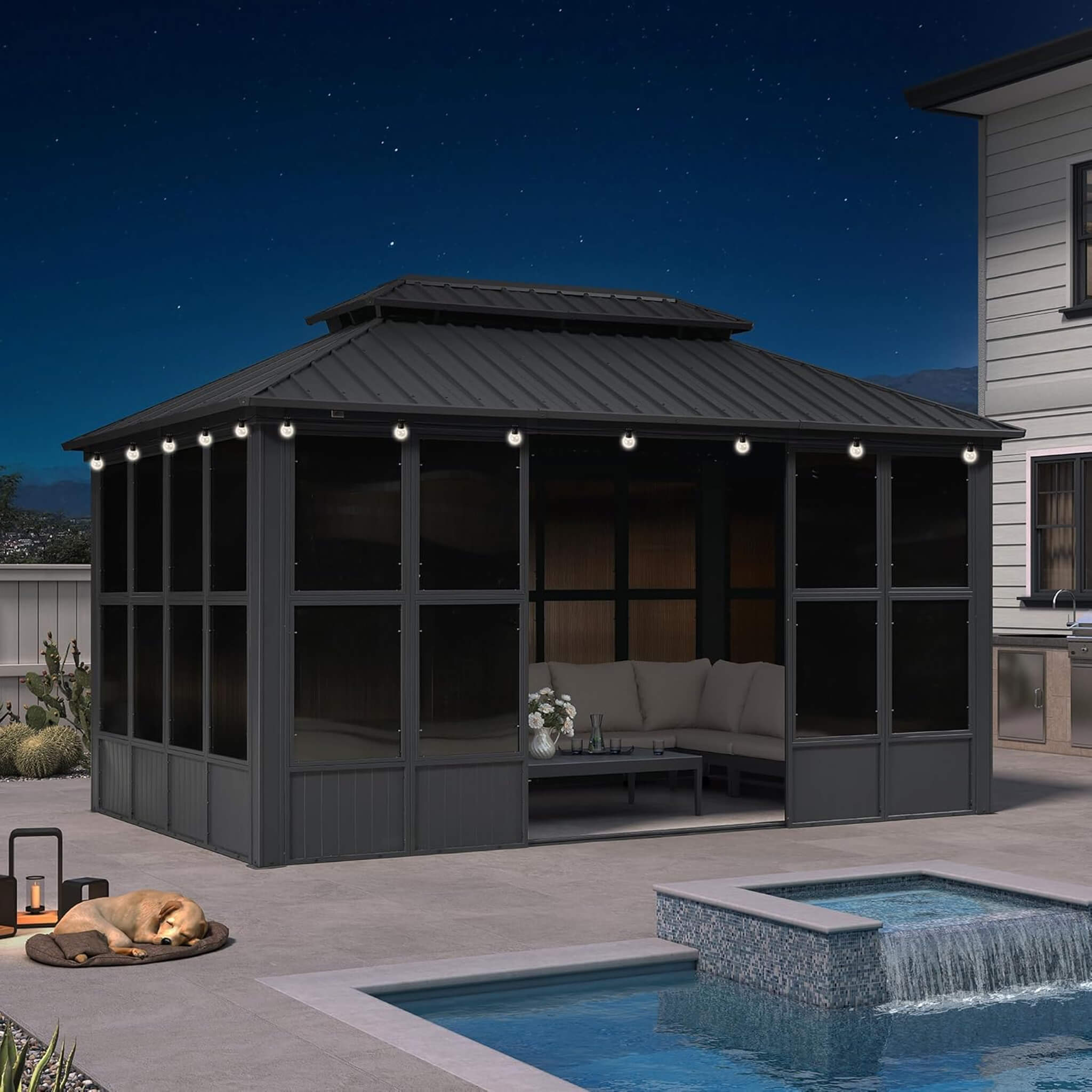 Vista Outdoor Hardtop Aluminum Solarium / Sunroom
