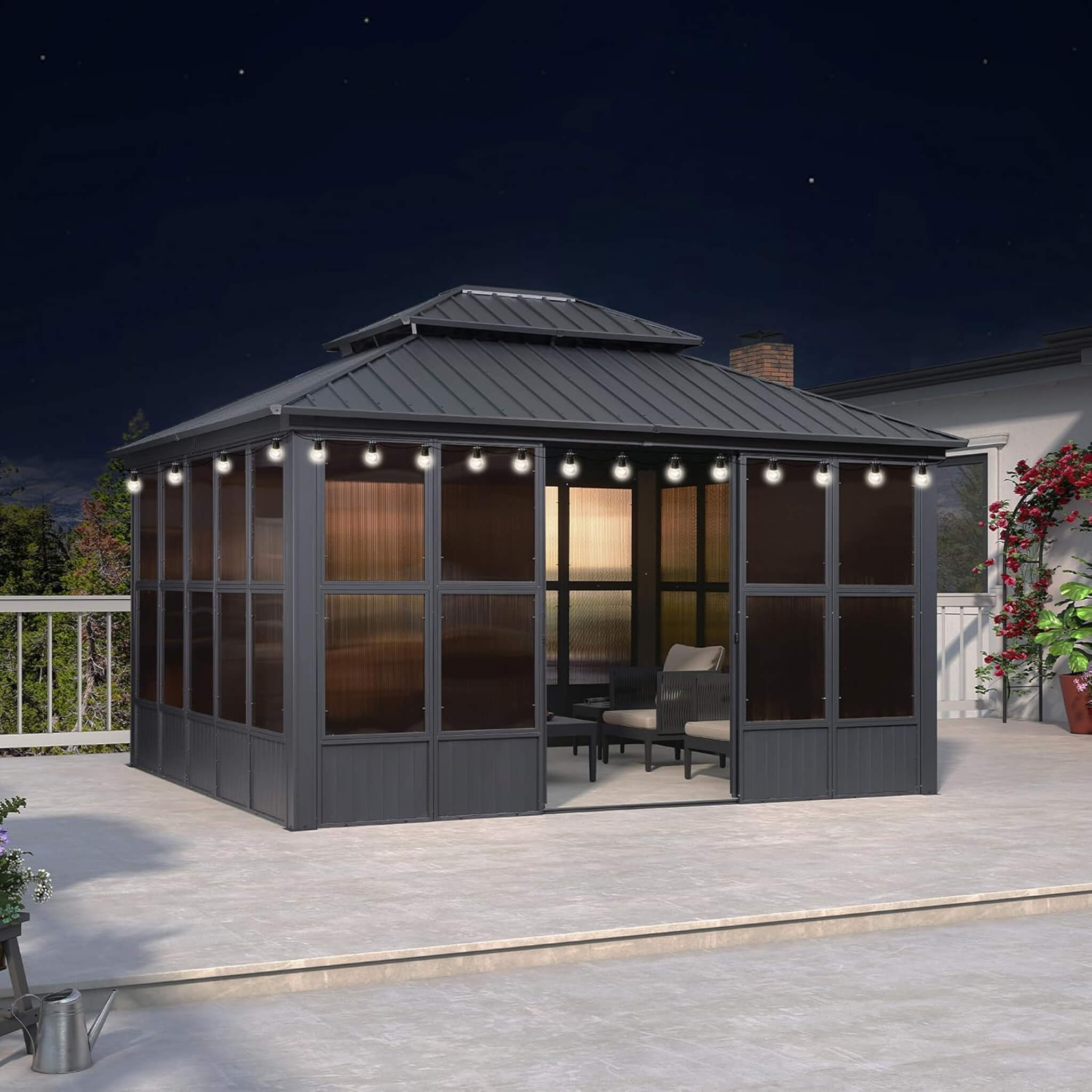 Vista Outdoor Hardtop Aluminum Solarium / Sunroom