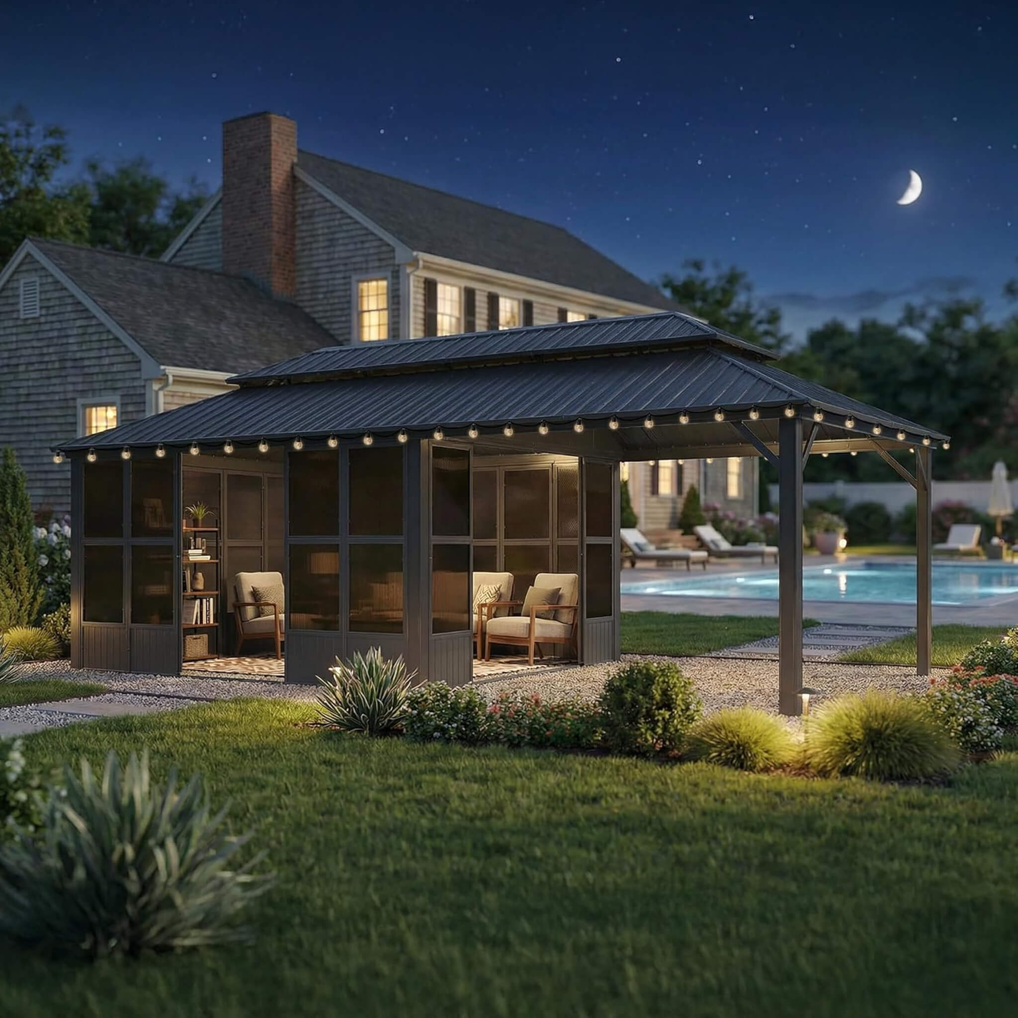 Vista Outdoor Hardtop Aluminum Solarium / Sunroom