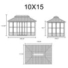 Vista Outdoor Hardtop Aluminum Solarium / Sunroom